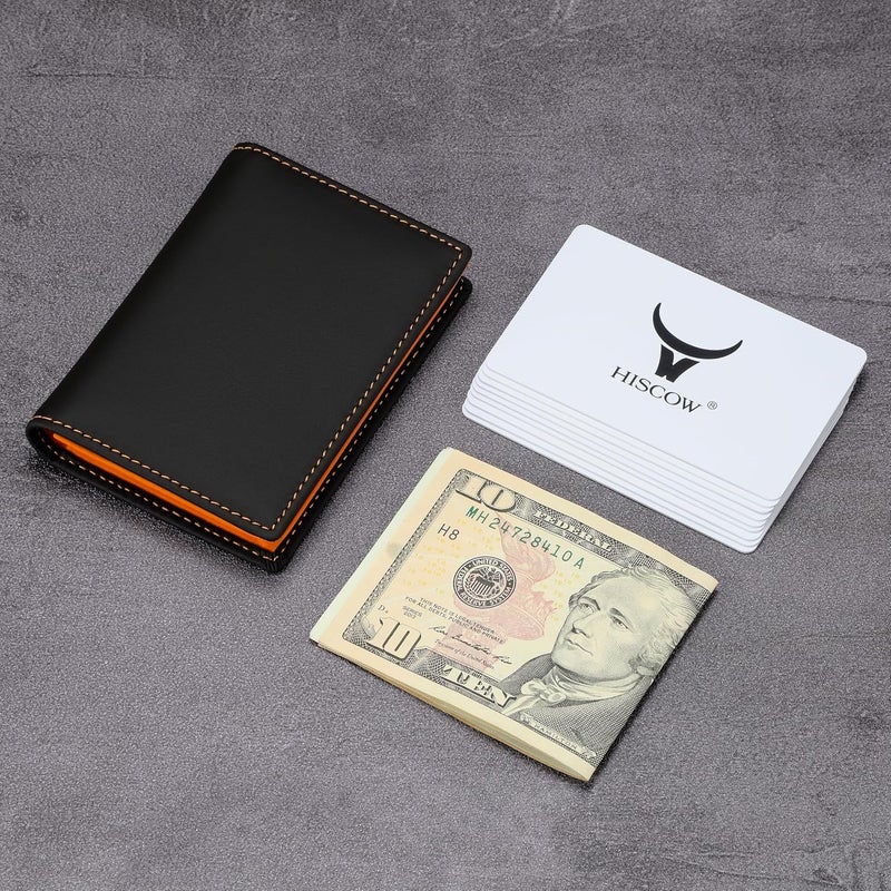 HISCOW Leather Business Card Case Holder for Men & Women, Italian Calfskin - Image 3