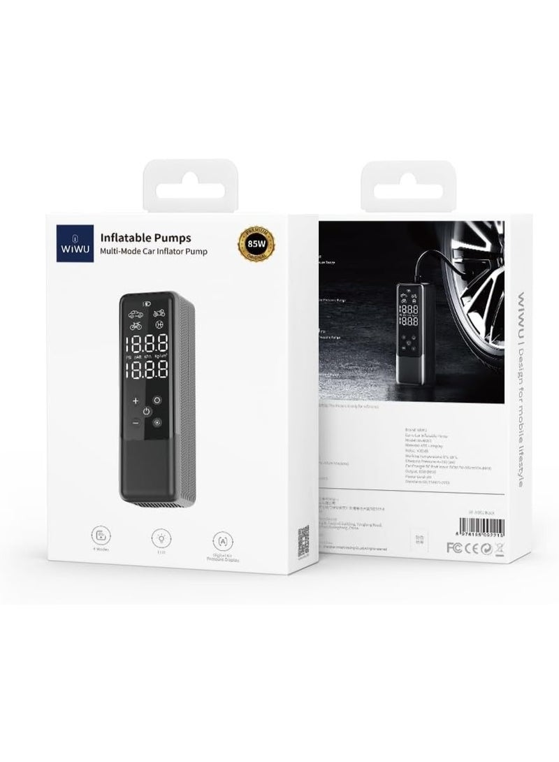 WIWU 85W High-Quality Multi-Mode Car Inflator Pump – Black - Image 5