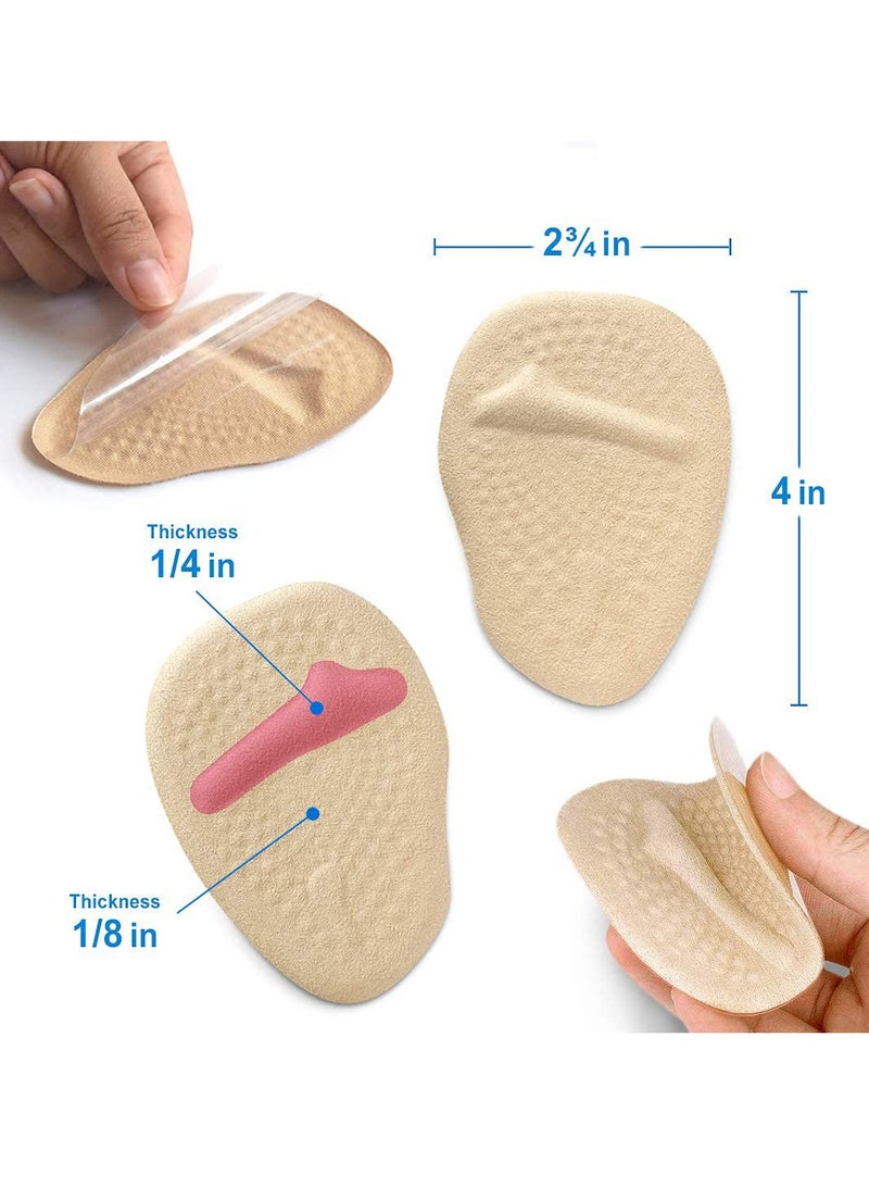 Zikra Metatarsal Pads, Gel Sleeves Forefoot Pads, Ball of Foot Cushions Shoe Inserts for High Heels Comfort. Slide-Proof, Reusable Feet Pad Shoe Insoles for All Day Pain Relief (3Pcs) - Image 2