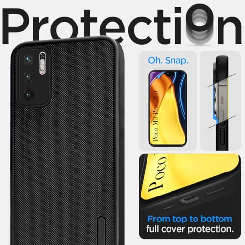 Jkobi Back Cover Case for Poco M3 Pro 5G (Textured Grip Design | Camera Protection | Slim and Light Weight | Soft Touch and Feel | Black) - Image 2