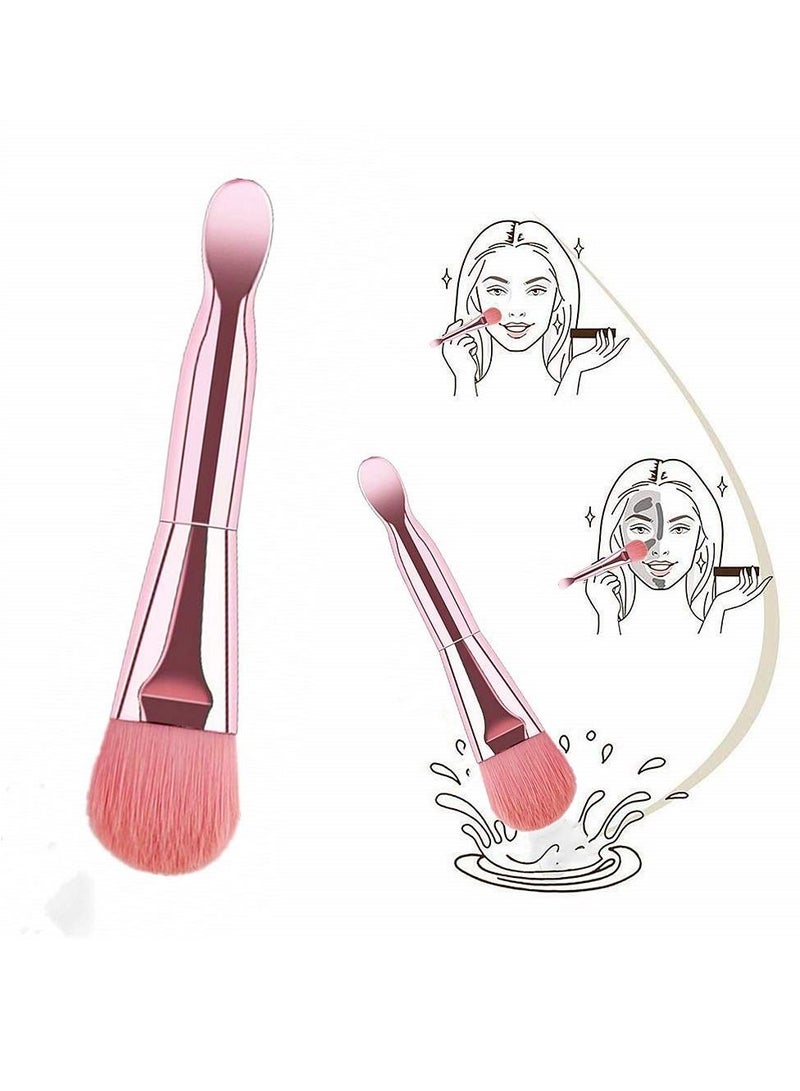 KASTWAVE 3PCS Soft Hair Fiber Facial Mask Brush Silicone Face Mask Brush Facial Mud Mask Applicator Brush Beauty Tool Double Head Design - Image 4