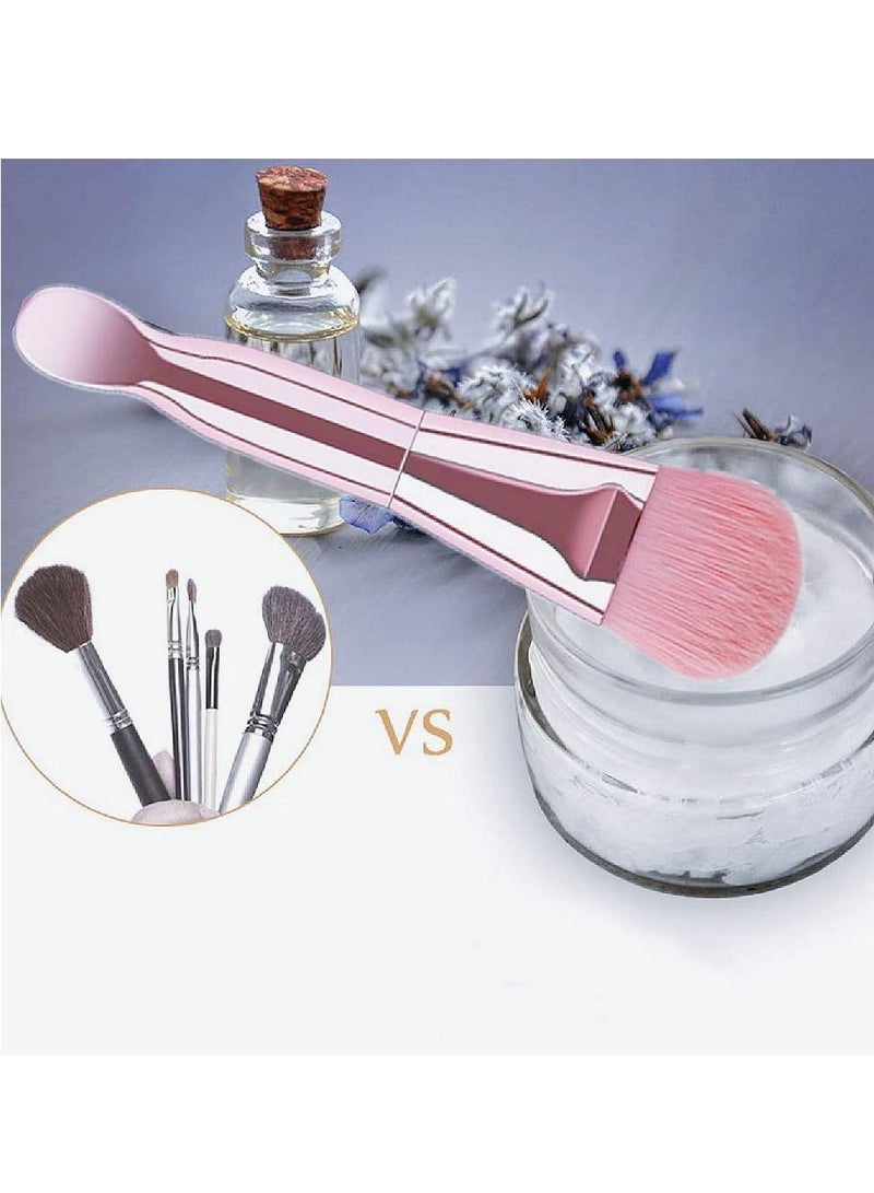 KASTWAVE 3PCS Soft Hair Fiber Facial Mask Brush Silicone Face Mask Brush Facial Mud Mask Applicator Brush Beauty Tool Double Head Design - Image 2