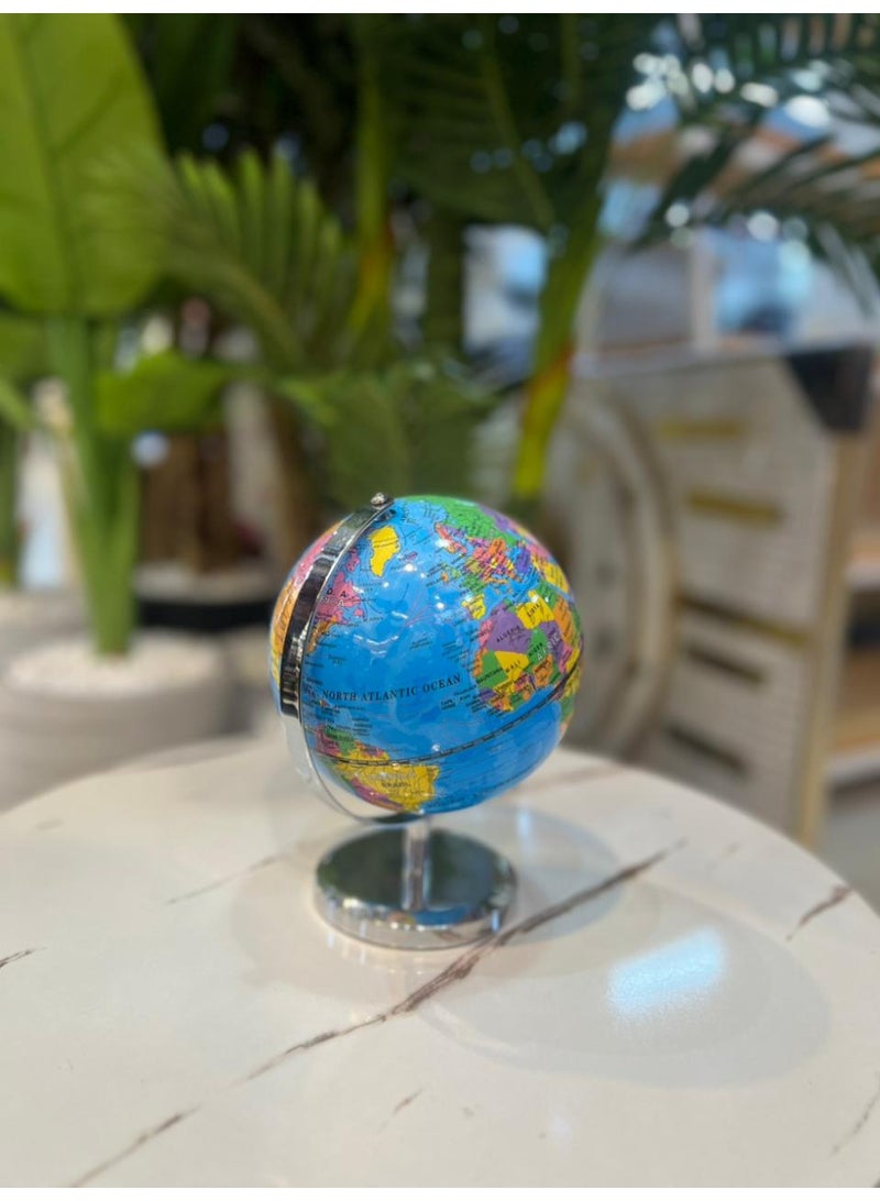 World Globe Political Map Mini Globe - English Map - Educational/Geographic/Modern Desktop Decoration - Image 4