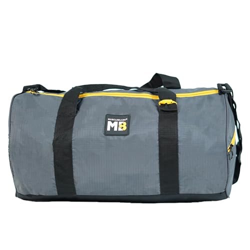 MuscleBlaze Gym Duffle Bag (Grey, 30L) | for Women and Men | Sports Bag - Image 1