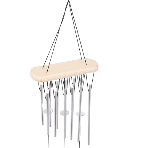 sculpmart Wind Chimes for Home Positive Energy - Hanging Bells for Home Decoration and Balcony Decor with Melody Sound (12-Pipe) - Image 4
