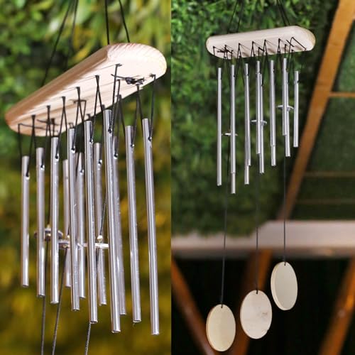 sculpmart Wind Chimes for Home Positive Energy - Hanging Bells for Home Decoration and Balcony Decor with Melody Sound (12-Pipe) - Image 1