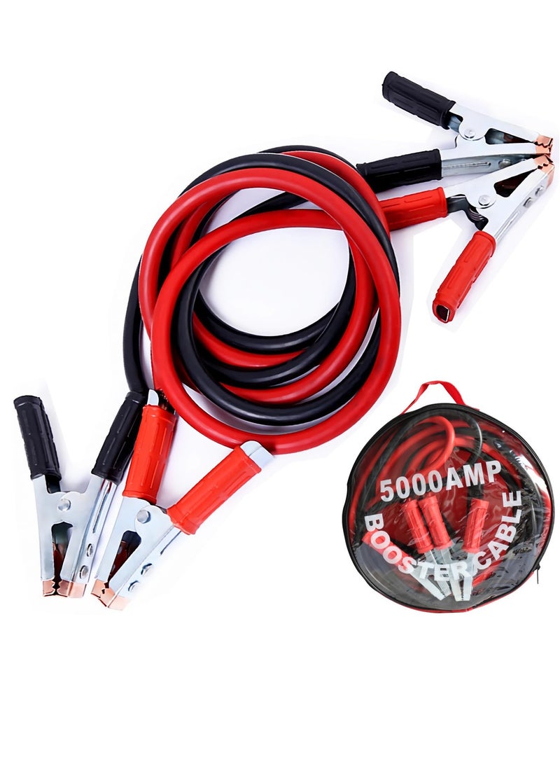 ET-LIFE Jumper Cables for Car Battery, 13Ft 2000A Automotive Bold Jumper Cables Kit for Jump Starting Dead or Weak Batteries,fit Car, SUV and Trucks Battery with Carry Bag Included  - Image 1