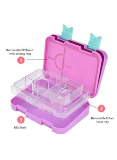 LITTLE SURPRISE BOX Purple Bento Lunch Tiffin Box Rakhi Gift for Sister  - Image 4