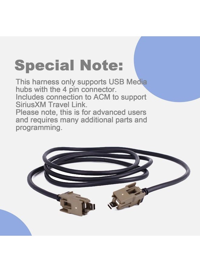 CULMKARI محول طاقة فائق الترقية من Sync 1 إلى Sync 3/Sync2 إلى Sync3 بحجم 4" إلى 8" يناسب فورد F-150 2015-2020 وEdge وFusion وMustang مع وحدة واجهة USB APIM وكابل مع مجموعة 8 روابط سلكية - Image 5