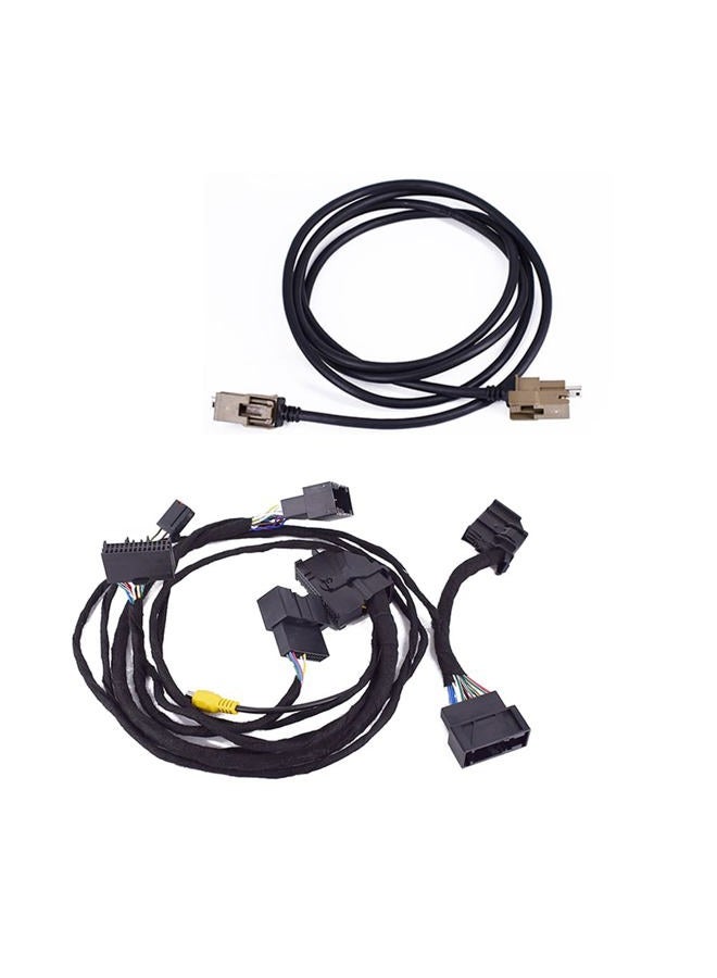 CULMKARI محول طاقة فائق الترقية من Sync 1 إلى Sync 3/Sync2 إلى Sync3 بحجم 4" إلى 8" يناسب فورد F-150 2015-2020 وEdge وFusion وMustang مع وحدة واجهة USB APIM وكابل مع مجموعة 8 روابط سلكية - Image 1