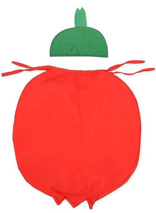 نيك زي تنكري على شكل ثمرة رمان نيك للبنات | زي تنكري للأطفال لحفلة المدرسة السنوية | أزياء الهالوين (رمان، من ٤ إلى ٥ سنوات) - Image 2