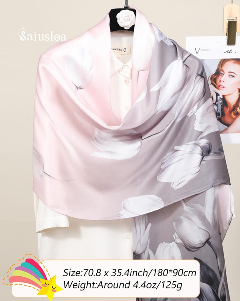 Saiusloa Dress Scarves Shawl Wraps Long Silky Scarf for Women Dressy Fashion Lightweight for Decorative Formal Evening Gowns-1036 - Image 3