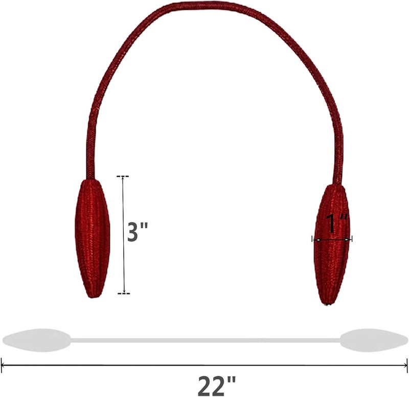 SWTool 8-Pack Black Curtain Holdbacks Decorative Window Drape Twist Curtains Tiebacks Random Modelling Curtain Holders (Burgundy) - Image 2