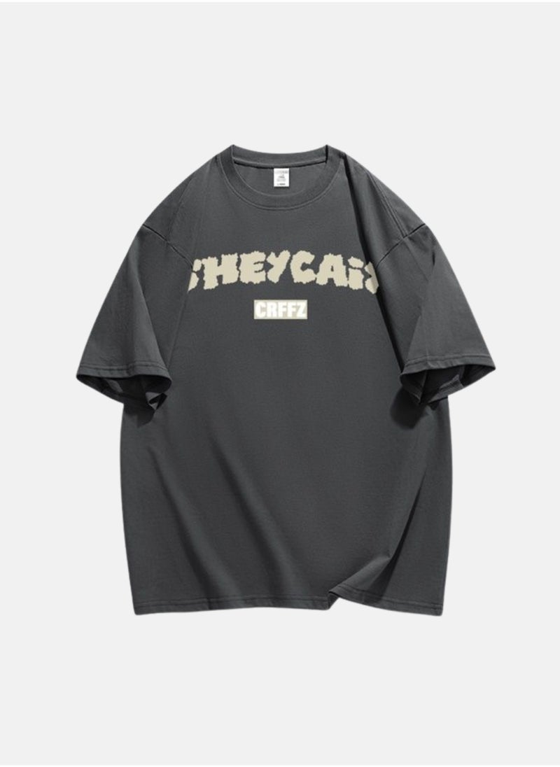 Thirty-One CRFFZ Printed Grey Unisex Oversized T-shirt  - Image 1