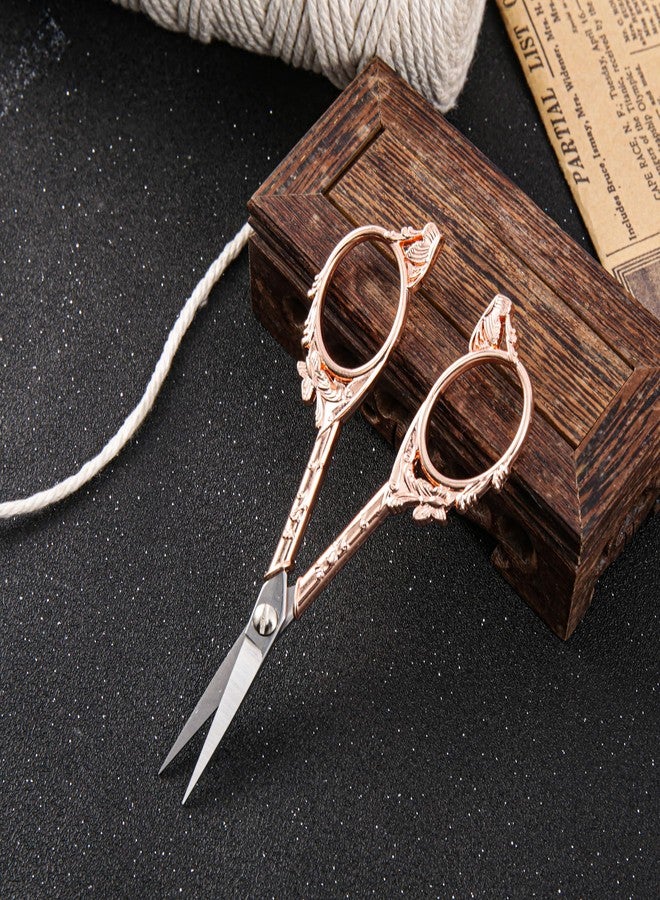 GLEXAL Rose Gold Crochet Scissors Kit with Cover - Comfortable Handles, Sharp Tips - Precision Scissors for Crafting, Sewing,embroidery - Image 4