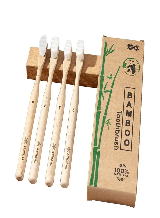 Athelas 1 Toothbrush Super Soft Eco Friendly Bamboo Toothbrush with 20000 Sensitive Bristles | 100% Natural Bamboo Toothbrush for Sensitive Gums & Teeth (Bamber, single piece) - Image 1