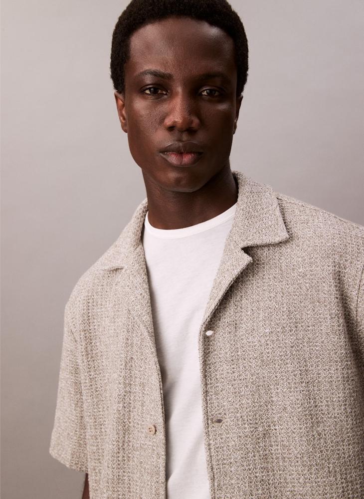 Calvin Klein Jeans Tuck Stitch Relax Polo - Image 3