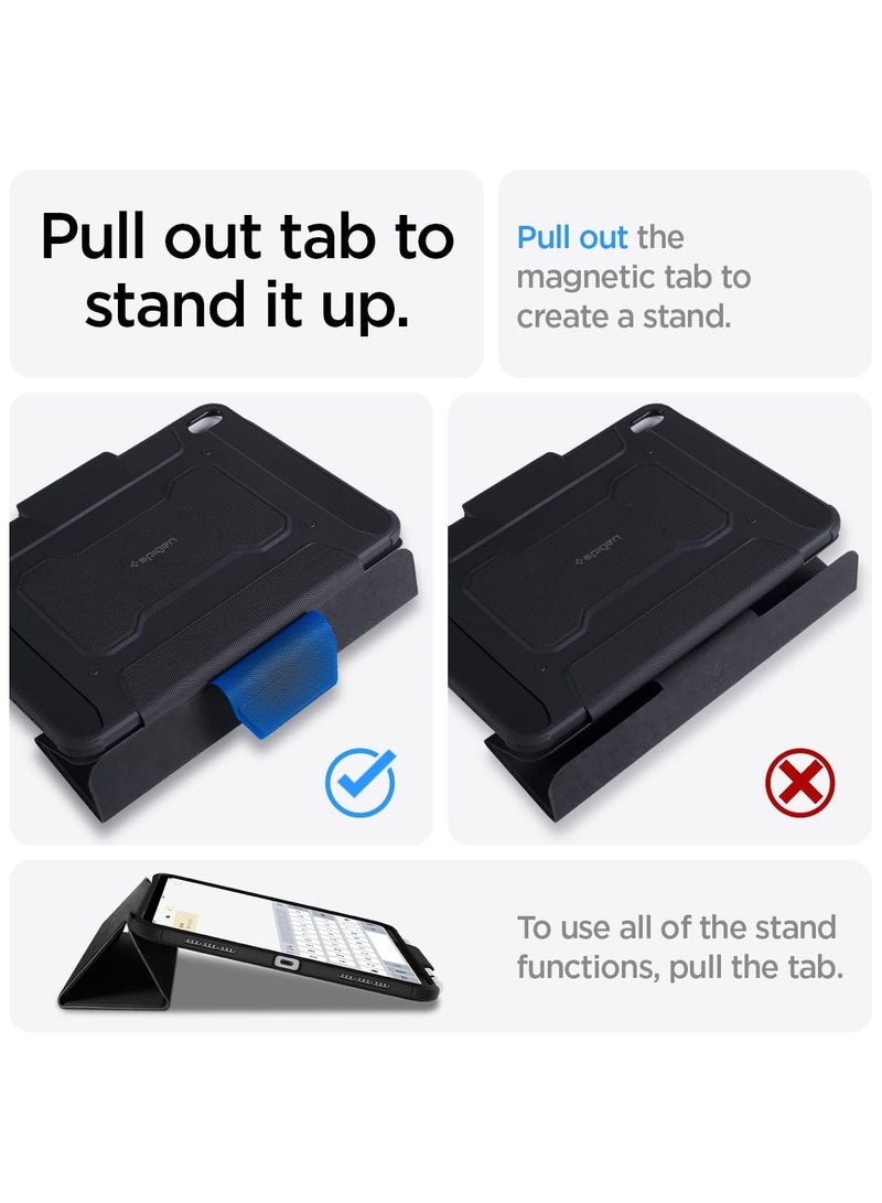 Spigen Rugged Armor Pro for iPad 11th Generation Case A16 (2025) 11 inch and iPad 10th Gen Case (2022) 10.9 inch Protective Tri-Fold cover with Pencil... - Image 4