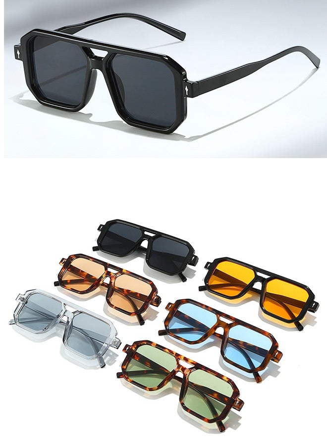 AZorb Retro sunglasses Men Women - Aviator Square Sun Glassess for Men's Ladies Classic Sunglass Vintage Sun Glasses UV400 Protection Shades for Outdoor Driving - Image 4