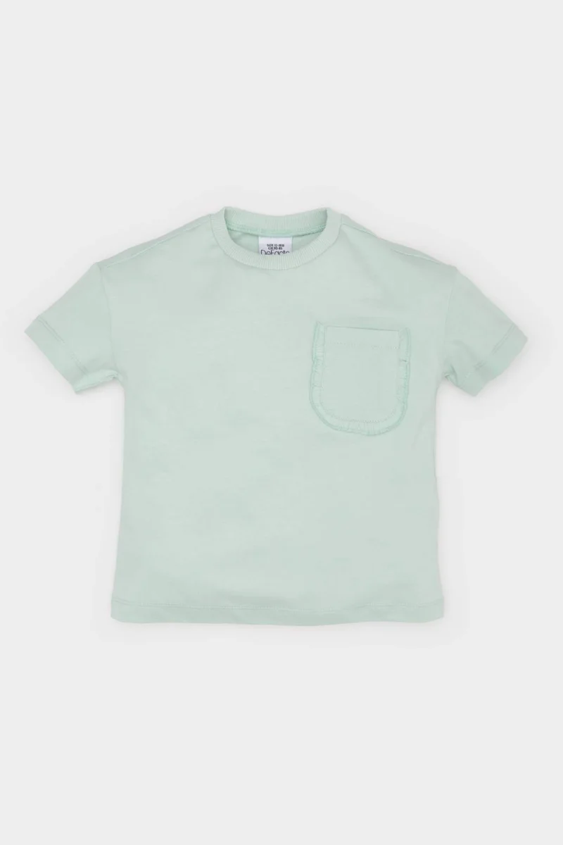 DeFacto Baby Girl Regular Fit Crew Neck Short Sleeve T-Shirt