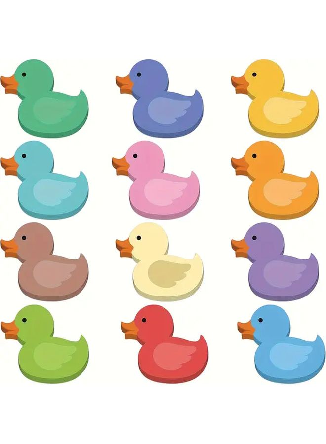 Duck Shaped Sticky Notes 30 Sheets Book Colorful Planner Stickers For Office School Gifts - Image 1