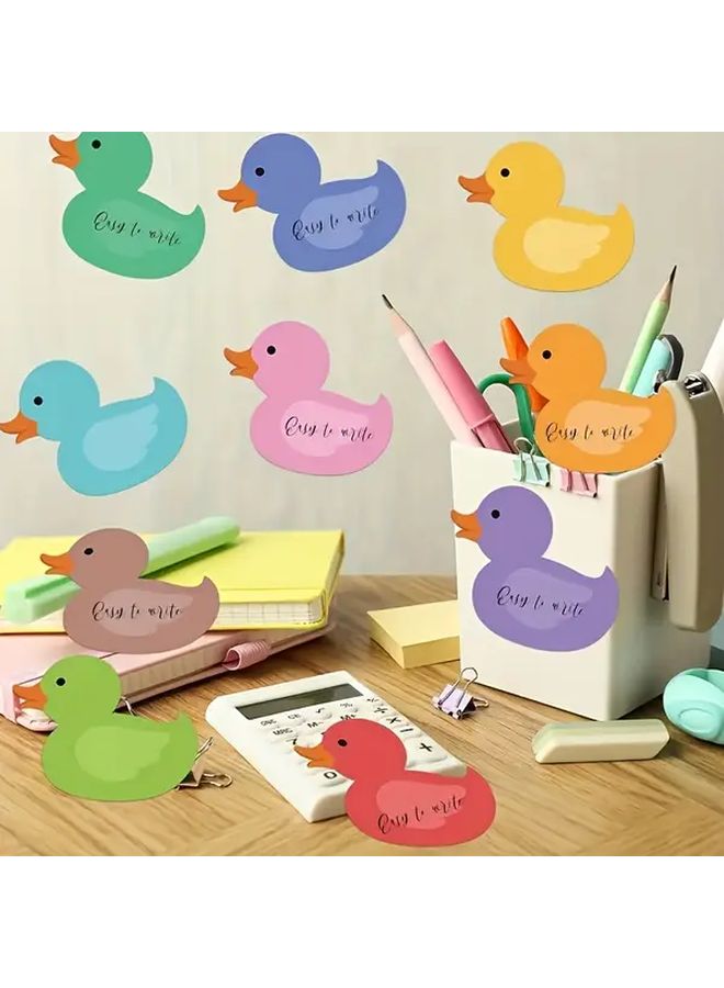 Duck Shaped Sticky Notes 30 Sheets Book Colorful Planner Stickers For Office School Gifts - Image 5