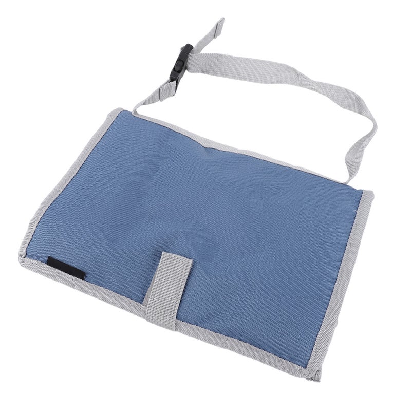 Foldable Travel Tray Cover Airplane Tray Table Organizer Kids and Adults Tray Table Cover for Planes Trains Stone Blue - Image 4