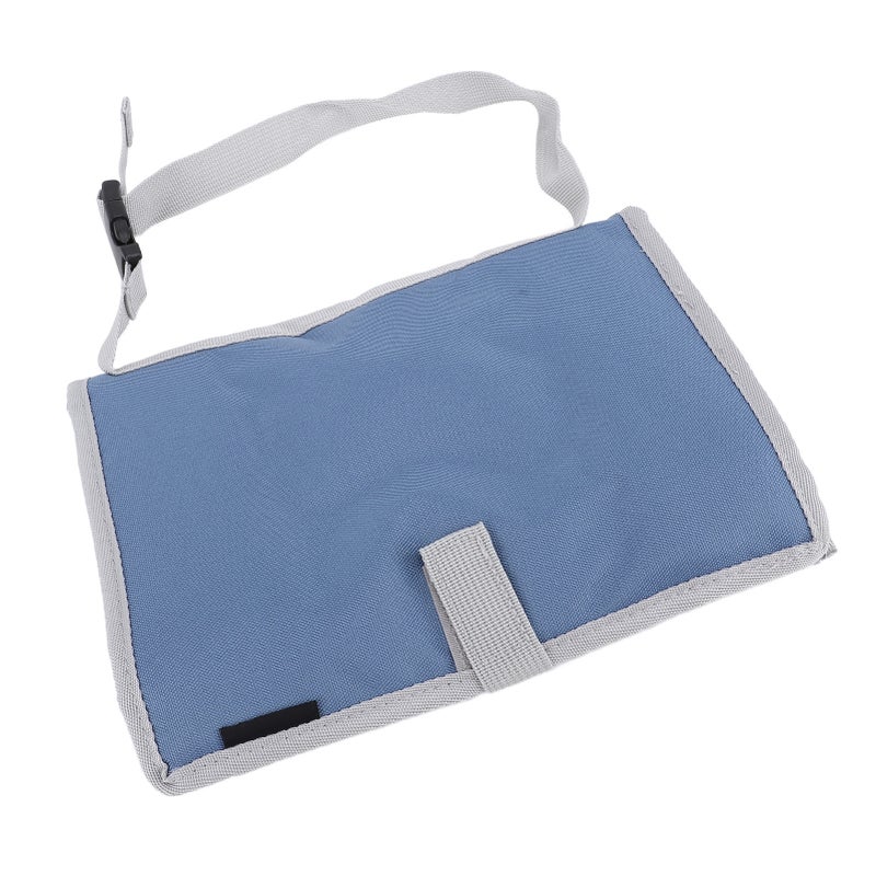 Foldable Travel Tray Cover Airplane Tray Table Organizer Kids and Adults Tray Table Cover for Planes Trains Stone Blue - Image 1