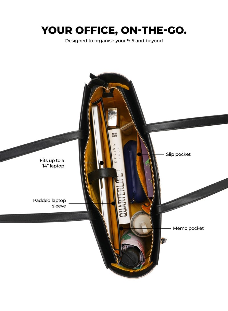 Mokobara The Dawn Tote 2.0 - Vegan Leather | Cotton Cloud, Beige - Image 2