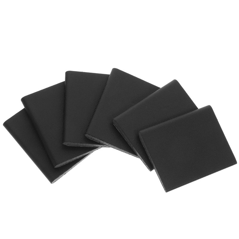 6pcs Self Adhesive Black Foam Door Corner Seals Weatherstrip Draft Stopper Gap Protection Noise Reduction - Image 2