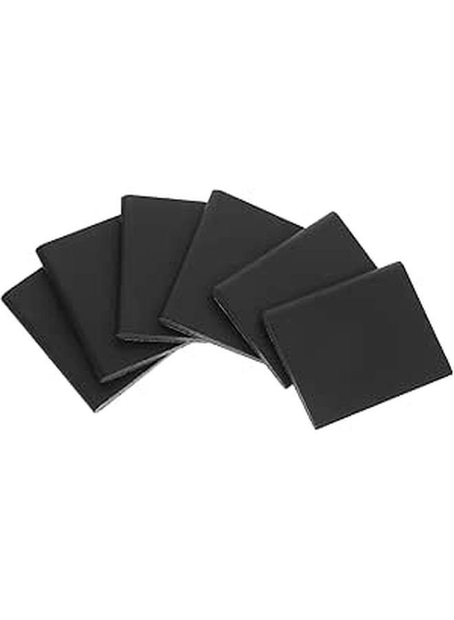 6pcs Self Adhesive Black Foam Door Corner Seals Weatherstrip Draft Stopper Gap Protection Noise Reduction - Image 1