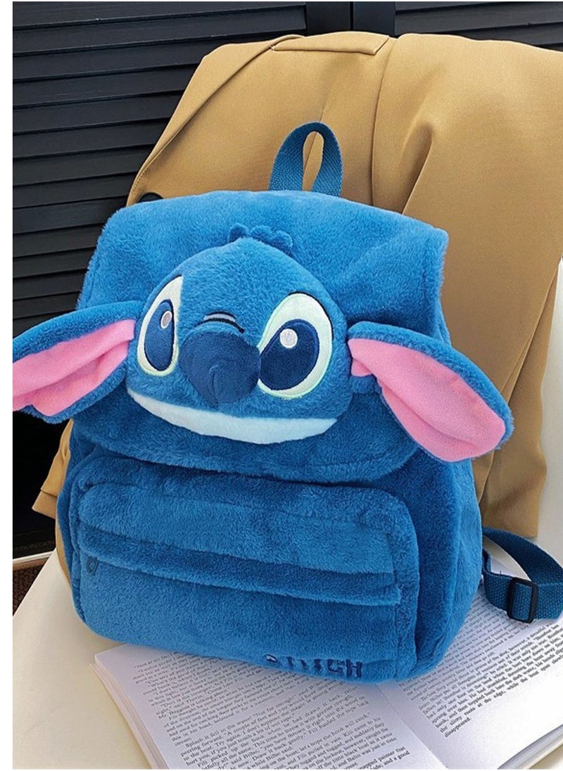 2024 New Cute Cartoon Monster Backpack Female Student Bag Large Capacity Plush Doll Backpack  - Image 4