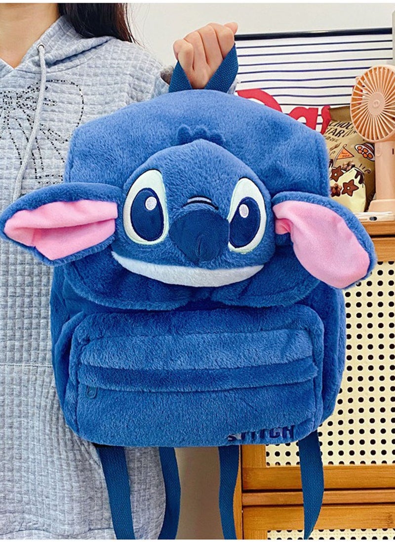 2024 New Cute Cartoon Monster Backpack Female Student Bag Large Capacity Plush Doll Backpack  - Image 1