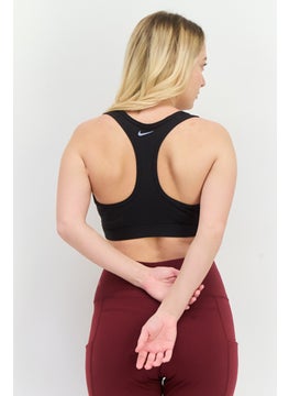 Nike Women Padded Brand Logo Sports Bra, Black  - Image 3