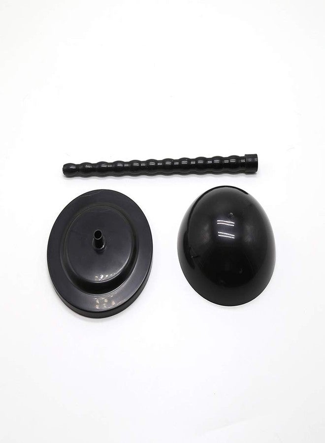 BTWTRY Wig Hair Stand Head Mushroom Top New Plastic Folding Stable Durable Hat Cap Display Holder Stand Tool Wig Stand (Black 1pc) - Image 3