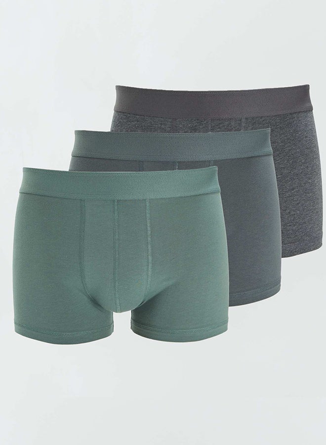Kiabi Pack of 3 plain boxers  - Image 1