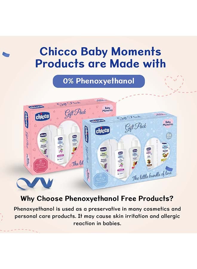 Chicco Baby Essential Set (Blue) Small Mild Body Wash Relax 50Ml + Shampoo 50Ml + Lotion 50Ml + Soap 75 G + Talc 75 G - Image 5
