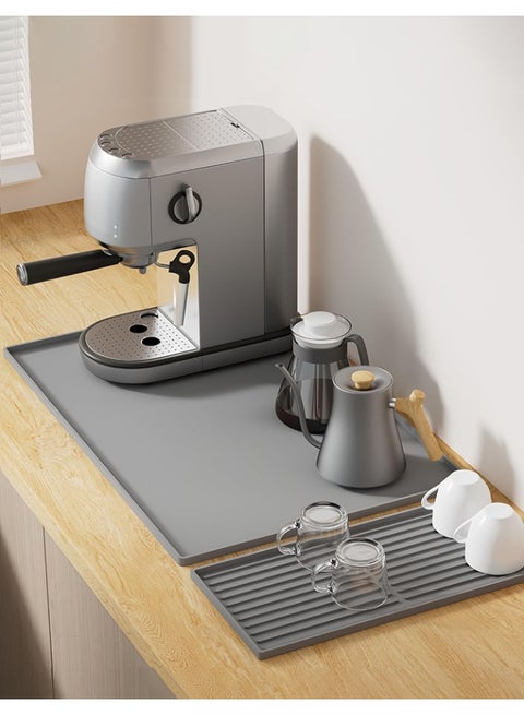 Coffee mat, coffee pot mat, coffee table mat, coffee machine mat, Easy to clean non-slip separation silicone pad.