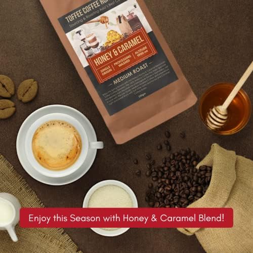 Toffee Coffee Roasters | Honey & Caramel Coffee | As Seen On Shark Tank | 100% Arabica | Medium Roast Coffee | Coffee Notes: Honey and Caramel | (Drip Over, 500 Gram) - Image 2