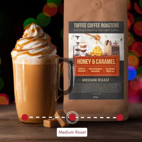 Toffee Coffee Roasters | Honey & Caramel Coffee | As Seen On Shark Tank | 100% Arabica | Medium Roast Coffee | Coffee Notes: Honey and Caramel | (Drip Over, 500 Gram) - Image 4