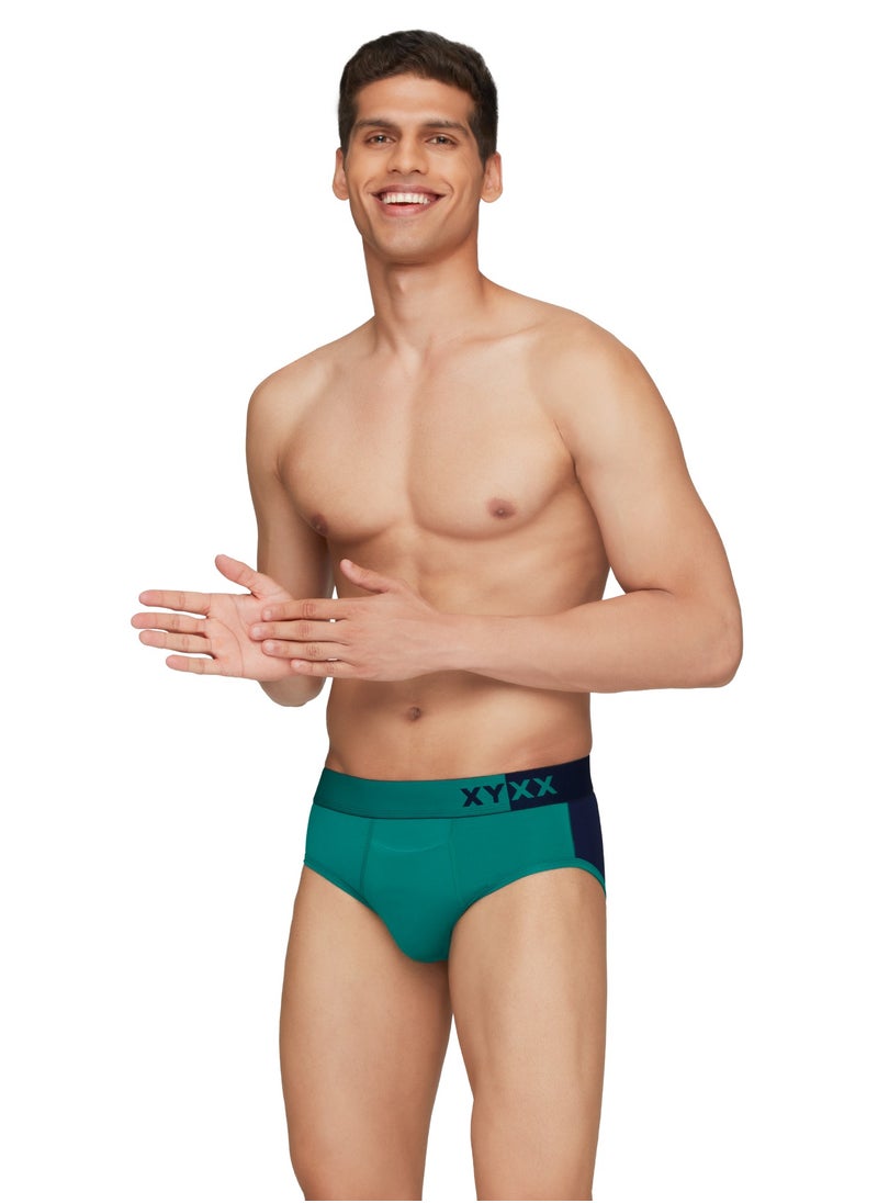 XYXX - Pack of 3 Dualist Intellisoft Micro Modal Color Blocked Colorblock Men Brief - Image 1