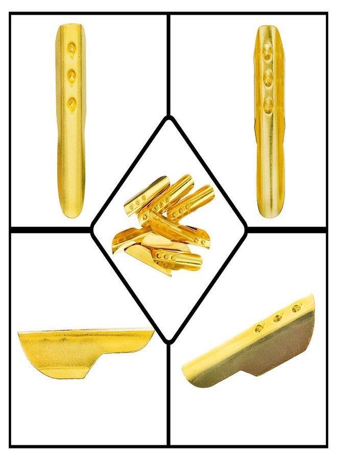 Craft County 23 mm Gold T-Bar Cord Anchors (50 Pack) - Image 3