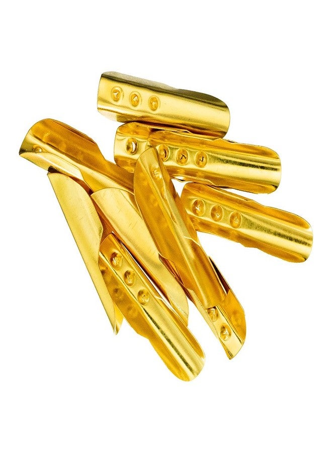 Craft County 23 mm Gold T-Bar Cord Anchors (50 Pack) - Image 1