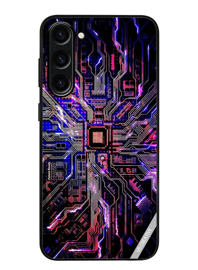 VR CREATIVE Protective Case Cover For Samsung Galaxy S23 Techno Color Design Multicolour - Image 1