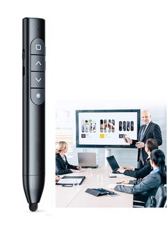 Generic Wireless Presenter Remote,Presentation Clicker for Powerpoint,Presenter Remote with Touch Screen Stylus Pen,Volume Control and Page Flip Presentation Remote for PPT/Mac/Computer/Laptop  - Image 1