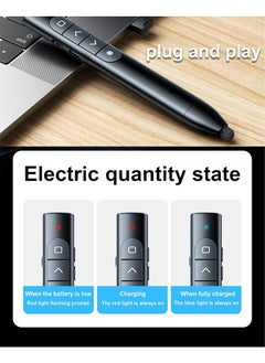 Generic Wireless Presenter Remote,Presentation Clicker for Powerpoint,Presenter Remote with Touch Screen Stylus Pen,Volume Control and Page Flip Presentation Remote for PPT/Mac/Computer/Laptop  - Image 5