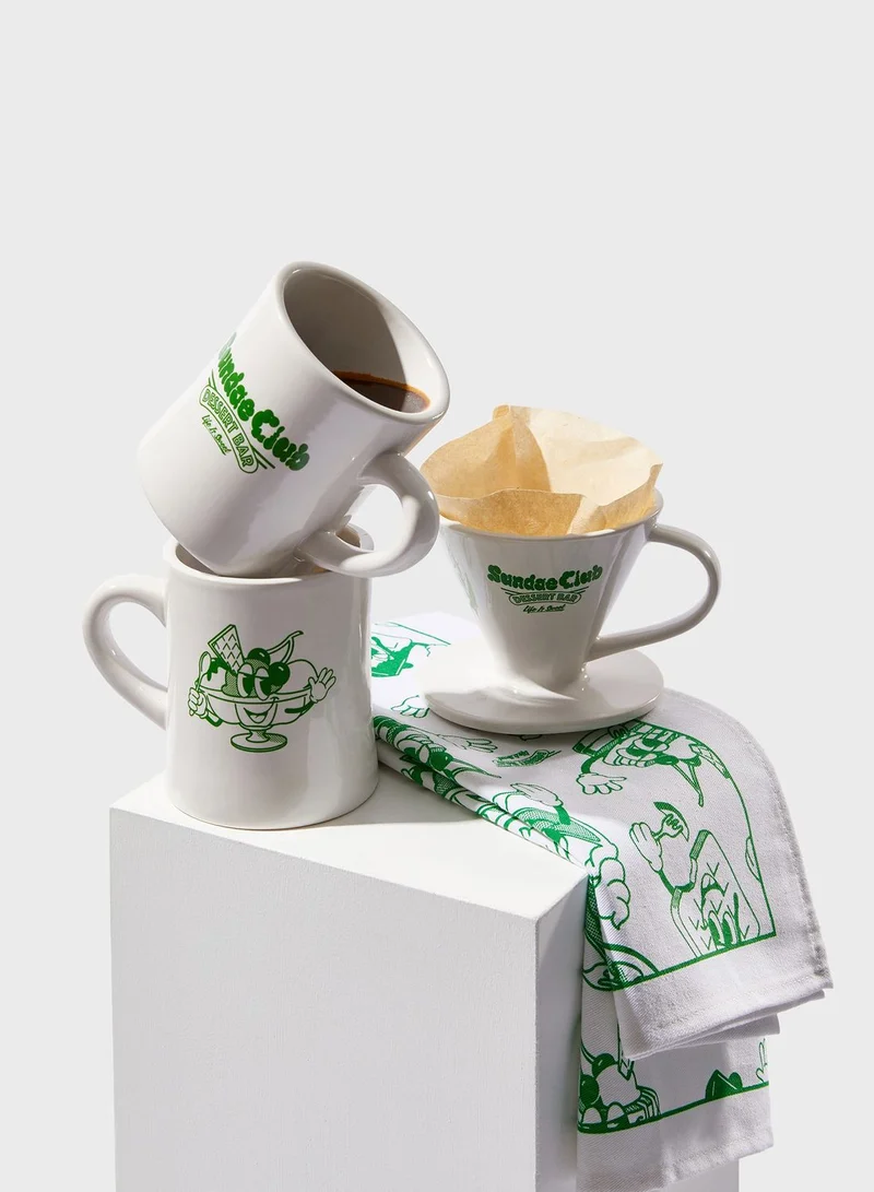 Typo Keep It Clean Tea Towel
