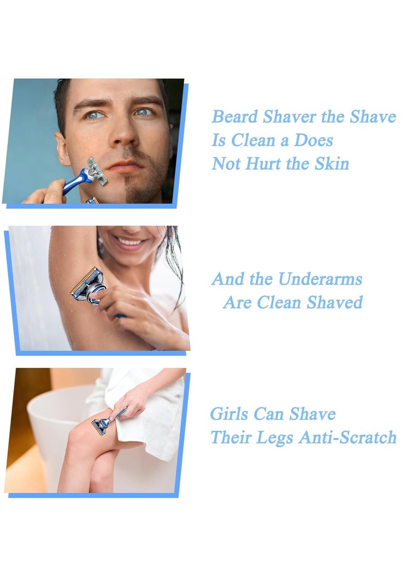 Gillette Fusion Razors for Men, 1 Razor, 8 Blade Refills, Lubrastrip for a More Comfortable Shave and Smooth, with Gillette Fusion 5 Razor Blades, Compatible with Gillette Razors for Men