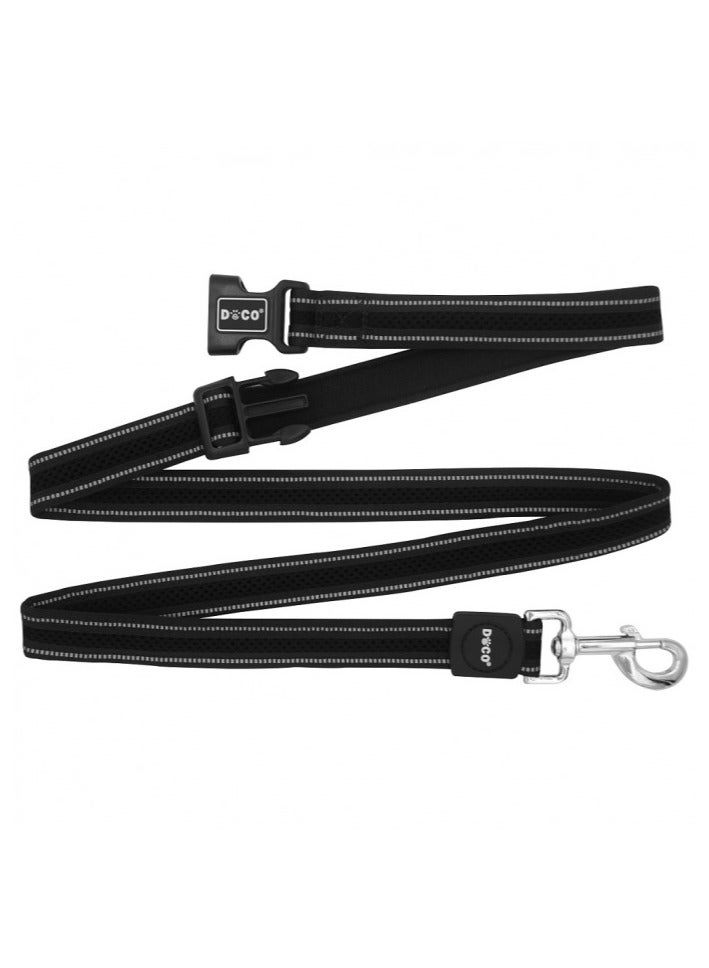 DOCO MESH LEASH SMALL for Dogs - BLACK, 180 cm - Image 1