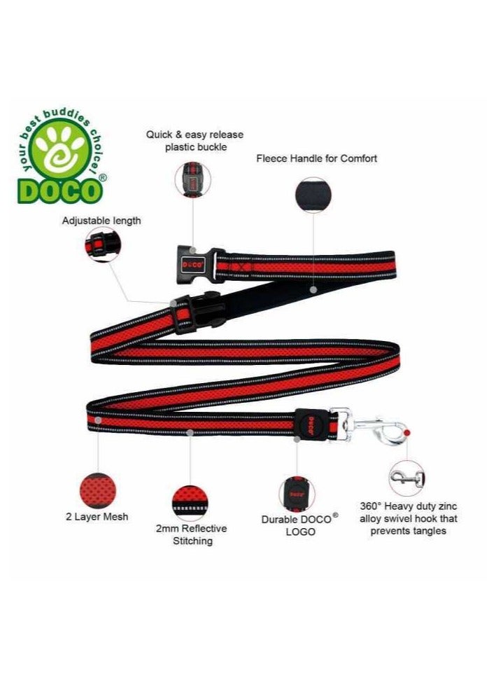 DOCO MESH LEASH SMALL for Dogs - BLACK, 180 cm - Image 3
